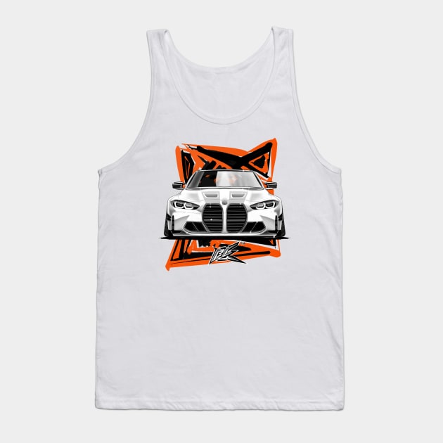 bmw m4 g82 competition white Tank Top by naquash